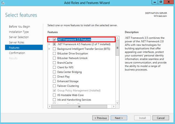 dism install .net 3.5 windows server 2012 r2